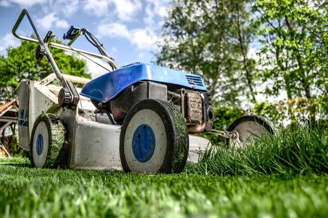 lawn mower, nature, grass, garden, front yard, gardening, lawn-mower chassis, lawn, cutting, gardener, equipment, machine, backyard, mower, maintenance, yard. Ownership versus payment: what an equipment financing deal really turns on